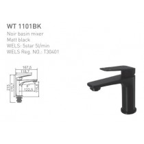 ECT Noir Basin Mixer Matt Black
